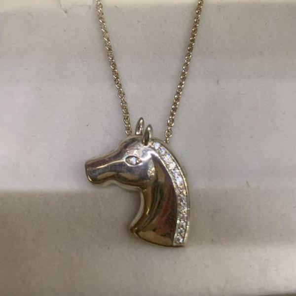 Silver Horse Head Pendant